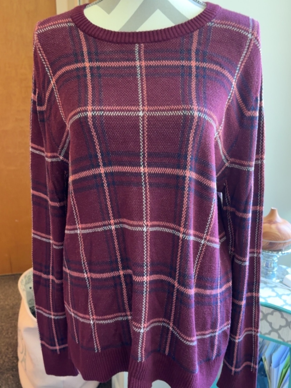 A New Day plaid sweater